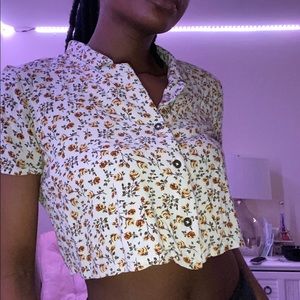 Floral crop top